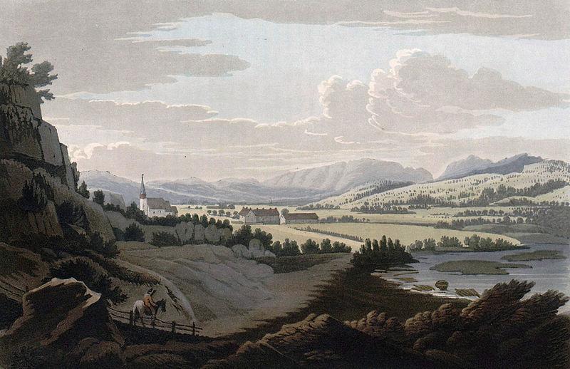 John William Edy Vale of Landvig oil painting picture